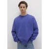 Mavi 0S10415-70695 Bisiklet Yaka Mavi Sweatshirt