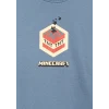 Mavi 6S10130-85518 Minecraft Baskılı Mavi Sweatshirt