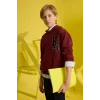 Defacto F2714A8BR194 Bordo Erkek Çocuk Oversize Geniş Kalıp Kapüşonlu Okul Sweatshirt