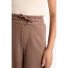 Defacto D0743A8BN534 Kahve Kız Çocuk Wide Leg Beli Lastikli Geniş Paça Eşofman Altı