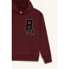 Defacto F2714A8BR194 Bordo Erkek Çocuk Oversize Geniş Kalıp Kapüşonlu Okul Sweatshirt