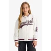 Defacto F2295A8ER105 Ekru Kız Çocuk Baskılı Kolej Yaka Bomber Ceket