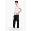 Defacto D7349AXBK81 Siyah Regular Fit Normal Kesim Cepli Düz Paça Chino Pantolon
