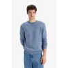 Defacto T3777AZGR171 Gri Regular Fit Bisiklet Yaka Basic Düz Kalın Sweatshirt