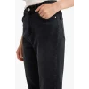 Defacto E9819AXNM40 Siyah Mary Vintage Straight Fit Yüksek Bel Bilek Boy Jean Pantolon