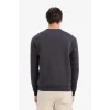 Defacto T3777AZAR138 Antrasit Regular Fit Bisiklet Yaka Basic Düz Kalın Sweatshirt
