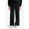 Defacto E8293 Siyah Kız Çocuk Wide Leg Waffle Geniş Paça Pantolon