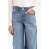 Defacto E7710A8NM28 Mavi Kız Çocuk Wide Leg Geniş Paça Jean Pantolon