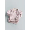 Defacto E8351A5PR345 Pembe Kız Bebek Bisiklet Yaka Çiçekli Sweatshirt