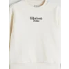 LCW Kids Ekru Bisiklet Yaka Kız Çocuk Sweatshirt