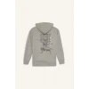 Defacto E9297AXGR454 Gri One Piece Boxy Fit Kapüşonlu Sırt Baskılı Sweatshirt