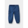 Defacto F3761A5NM28 Mavi Erkek Bebek Jogger Fit Jean Pantolon