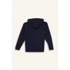 Defacto E9575A8NV253 Lacivert Erkek Çocuk Basic Düz Kapüşonlu Fermuarlı Sweatshirt