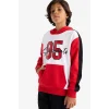 Defacto F2505A8RD79 Kırmızı Erkek Çocuk 2li Takım Kapüşonlu Baskılı Sweatshirt Eşofman Altı