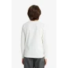 Defacto E9530A8ER136 Ekru Erkek Çocuk Bisiklet Yaka Baskılı Uzun Kollu Tişört