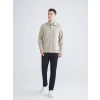 SOUTHBLUE Bej Polo Yaka Erkek Sweatshirt