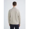 SOUTHBLUE Bej Polo Yaka Erkek Sweatshirt