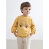LCW baby Sari Baskılı Erkek Bebek Sweatshirt ve Eşofman Alt 2li