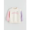 LCW Kids Ekru Kız Çocuk Kalın Sweatshirt ve Eşofman Alt 2li