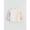 LCW Kids Ekru Kız Çocuk Kalın Sweatshirt ve Eşofman Alt 2li