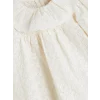 LCW baby Ekru Bebe Yaka Çiçekli Kız Bebek Elbise