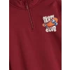 LCW Kids Bordo Dik Yaka Erkek Çocuk Sweatshirt