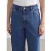LCW Modest Indigo Wideleg Kadın Jean Pantolon
