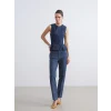 LCW Jeans Mavi Flare Kadın Jean Pantolon
