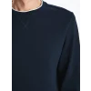 LCWAIKIKI Classic Lacivert Bisiklet Yaka Uzun Kollu Erkek Sweatshirt