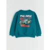 LCW Kids Yeşil Baskılı Erkek Çocuk Sweatshirt ve Eşofman Alt 2li