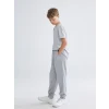 LCW Kids Gri Beli Lastikli Erkek Çocuk Jogger Eşofman Altı