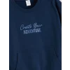 LCW Kids Lacivert Baskılı Erkek Çocuk Sweatshirt ve Eşofman Alt 2li