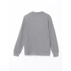 LCWAIKIKI Classic Gri Bisiklet Yaka Uzun Kollu Erkek Sweatshirt