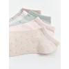 LCW DREAM Pembe Desenli Kadın Patik Çorap 5li