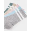 LCW DREAM Gri Çizgili Kadın Soket Çorap 5li