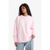 Defacto F7877AXPN648 Pembe Oversize Geniş Kalıp Bisiklet Yaka Baskılı Kalın Sweatshirt