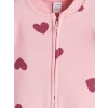LCW Kids Pembe Bisiklet Yaka Baskılı Kız Çocuk Kalın Yelek
