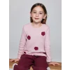 LCW Kids Pembe Bisiklet Yaka Desenli Kız Çocuk Bluz