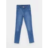 LCW Kids Indigo Slim Fit Kız Çocuk Jean Pantolon