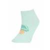 Defacto X1885 Çok Renkli Kız Çocuk 7li Pamuklu Gün Detaylı Patik Çorap