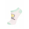 Defacto Z8714 Çok Renkli Kız Çocuk 7li Pamuklu Patik Çorap