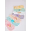Defacto X1885 Çok Renkli Kız Çocuk 7li Pamuklu Gün Detaylı Patik Çorap