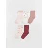 LCW Kids Pembe Kız Bebek Soket Çorap 5li