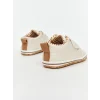LCW STEPS Bej Cırt Cırtlı Erkek Bebek İlk Adım Ayakkabısı
