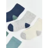 LCW baby Mavi Basic Erkek Bebek Soket Çorap 5li