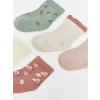 LCW Kids Yeşil Desenli Kız Çocuk Soket Çorap 5li