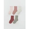 LCW baby Pembe Desenli Kız Bebek Soket Çorap 5li