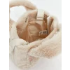 LCW ACCESSORIES Bej Pelüş Kız Çocuk Omuz Çantası