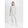 Defacto D8022 Gri Regular Fit Normal Kalıp Basic Düz İçi Kalın Polarlı Eşofman Takımı