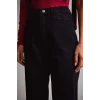 Defacto F5788AXNM40 Siyah Straight Wide Yüksek Bel Uzun Jean Pantolon